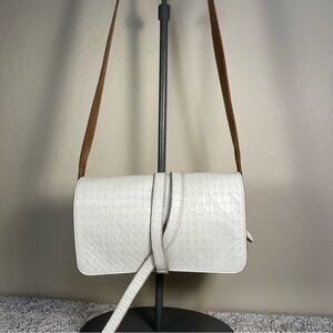 Johnny Farah Jerez Small White Leather Bag